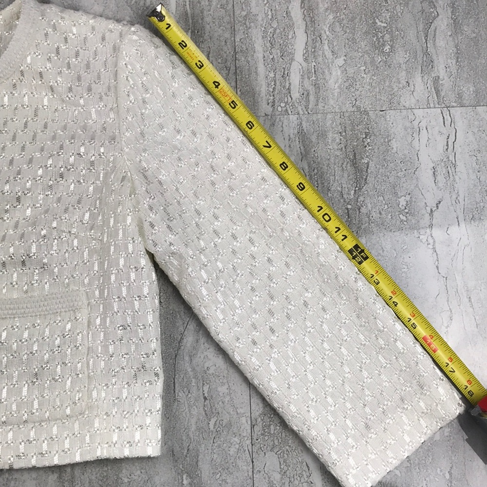 Karl Lagerfeld Tweed Crop Jacket - Picture 12 of 14